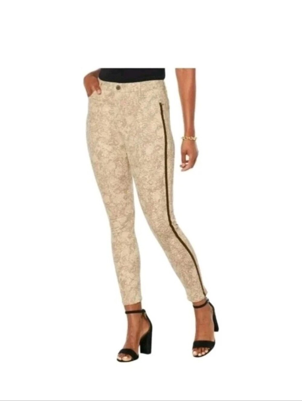 Skinnygirl Womens Size 26/2 Broadway High Rise Skinny Jean Charmed Snake Print